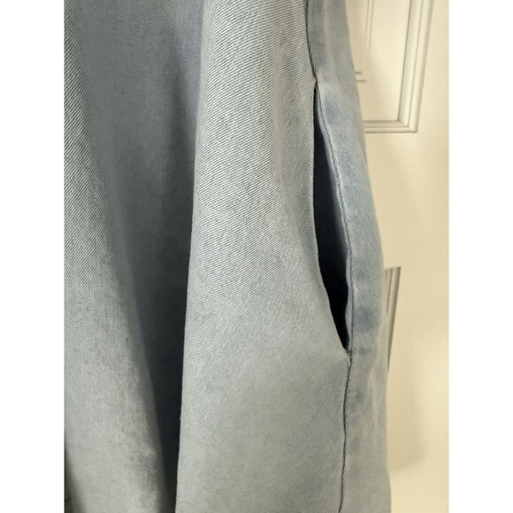 Amable By Mable Anthropology Collared Denim Babydoll Dress Size Small - Picture 4 of 5